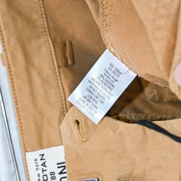 NEW Nili Lotan Cropped French Military Pants ankle zip in Fawn beige Size 2 $325 - Picture 9 of 13